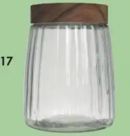 E.Leclerc Bocal en verre avec couvercle en bois offre