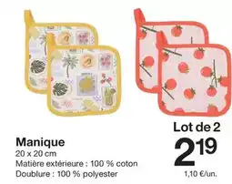 Zeeman Mimosa - manique offre