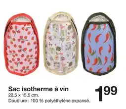 Zeeman Sac isotherme à vin offre