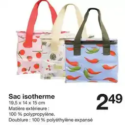 Zeeman Sac isotherme offre