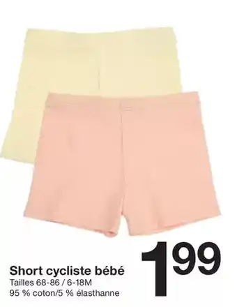 Zeeman Short cycliste bébé offre