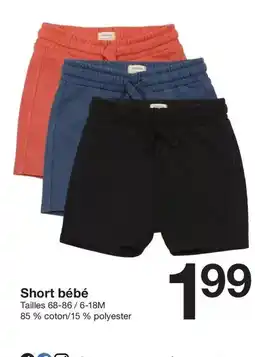 Zeeman Short bébé offre