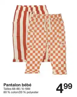 Zeeman Pantalon bébé offre