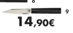 E.Leclerc Couteau d'office equilibre en acier nitrox 16% technologie de coupe nanocut offre