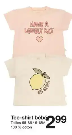 Zeeman Tee-shirt bébé offre