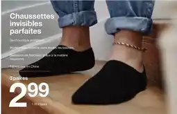 Zeeman Chaussettes invisibles parfaites offre