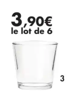 E.Leclerc Lot de 6 verrines conic transparent offre