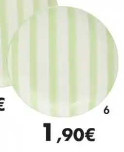 E.Leclerc Assiette à dessert charlie vert en porcelaine offre