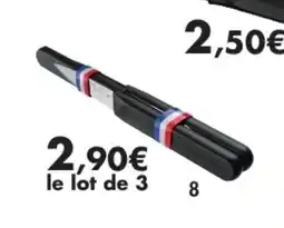 E.Leclerc Lot de 3 couteaux d'office lame lisse manche polypro indémanchable offre