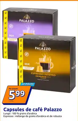 Action Capsules de café palazzo offre