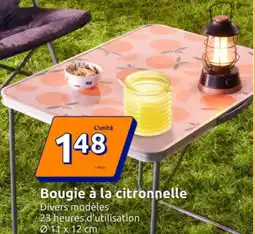 Action Bougie à la citronnelle offre