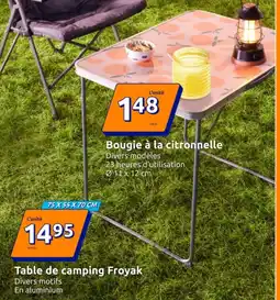 Action Table de camping froyak offre