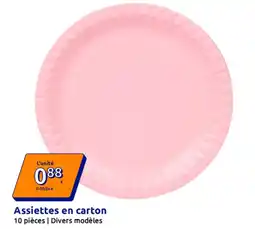 Action Assiettes en carton offre