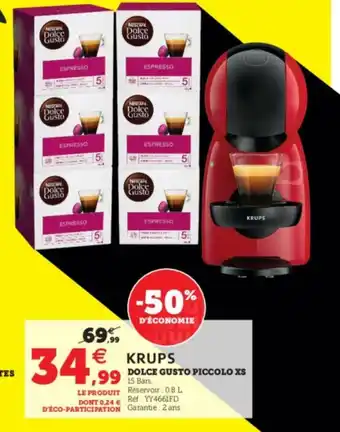 Super U Dolce gusto piccolo XS offre