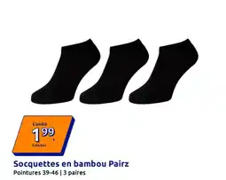 Action Socquettes en bambou pairz pointures offre