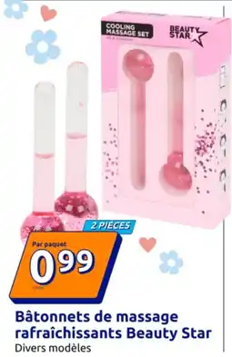 Action Bâtonnets de massage rafraîchissants beauty star offre