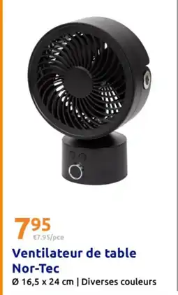Action Ventilateur de table Nor-Tec offre