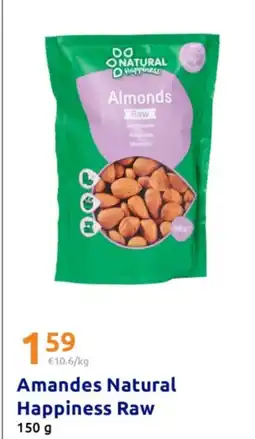 Action Amandes natural happiness raw offre