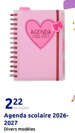 Action Agenda scolaire 2026- 2027 offre