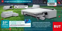 BUT CANAPÉ D'ANGLE EXPRESS CONVERTIBLE MYSA offre