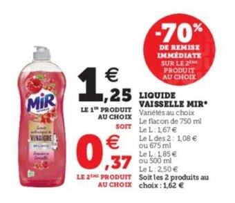 Liquide vaisselle mir