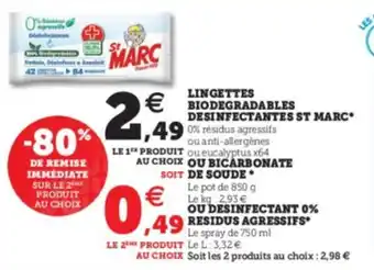 Super U Lingettes biodegradables offre