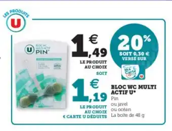 Super U Bloc wc multi actif u offre