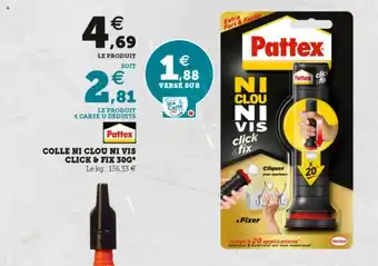 Colle ni clou ni vis click & fix 30G