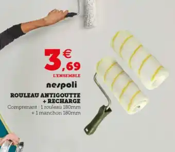 Super U Rouleau antigouette + recharge offre