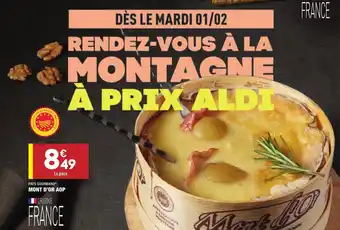 ALDI Mont d'or aop offre