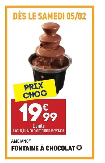 ALDI Fontaine à chocolat offre