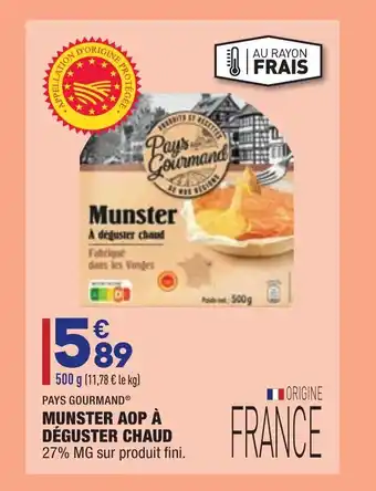 ALDI Munster aop à déguster chaud offre