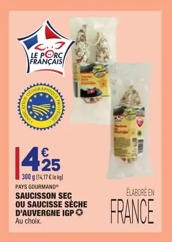 ALDI Saucisson sec ou saucisse sèche offre