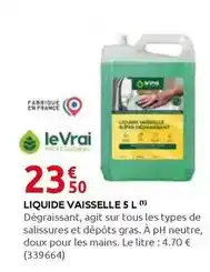 Rural Master Vrai - liquide vaisselle 5 l offre