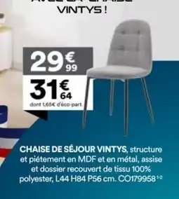 BUT CHAISE DE SÉJOUR VINTYS offre