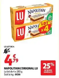Auchan Supermarché Lu - napolitain l'original offre