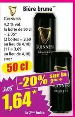 Norma Guinness - bière brune offre