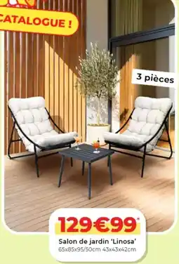 L'incroyable Salon de jardin 'linoa' offre
