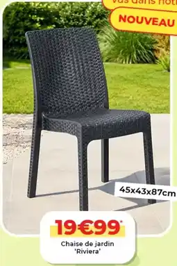 L'incroyable Chaise de jardin riviera offre