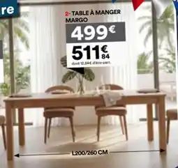 BUT TABLE À MANGER MARGO offre