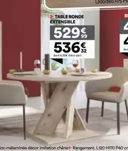 BUT Table ronde extensible offre