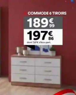 BUT COMMODE 6 TIROIRS offre