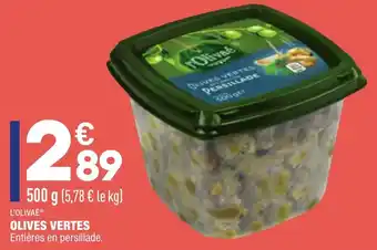 ALDI Olives vertes offre