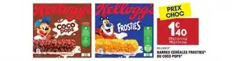ALDI Barres céréales frosties ou coco pops offre