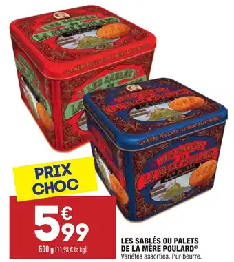 ALDI Les sablés ou palets de la mère poulard offre