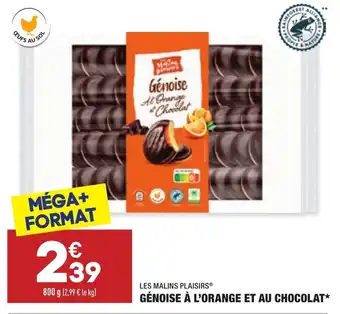 ALDI Génoise à l'orange et au chocolat offre