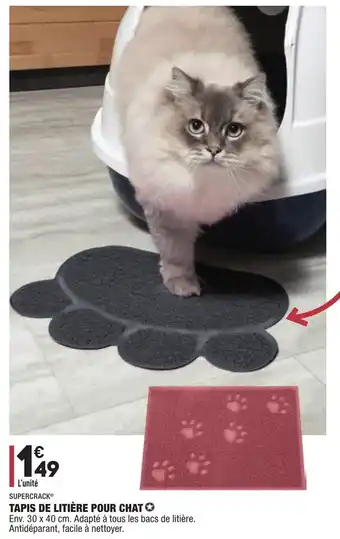 ALDI Tapis de litière pour chat offre