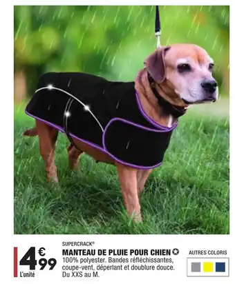 ALDI Manteau de pluie pour chien offre