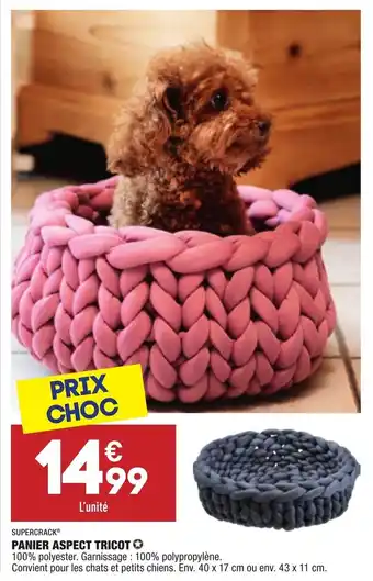 ALDI Panier aspect tricot offre