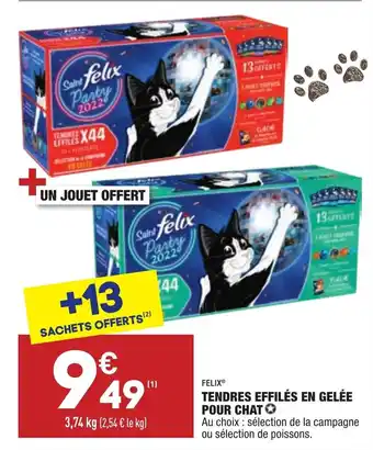 ALDI Tendres effilés en gelée pour chat offre